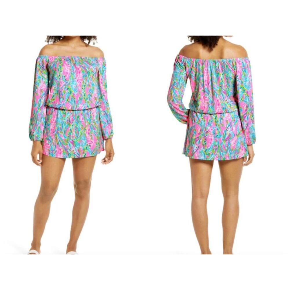 Lilly Pulitzer Lana Off Shoulder Long Sleeve Skort Size XS